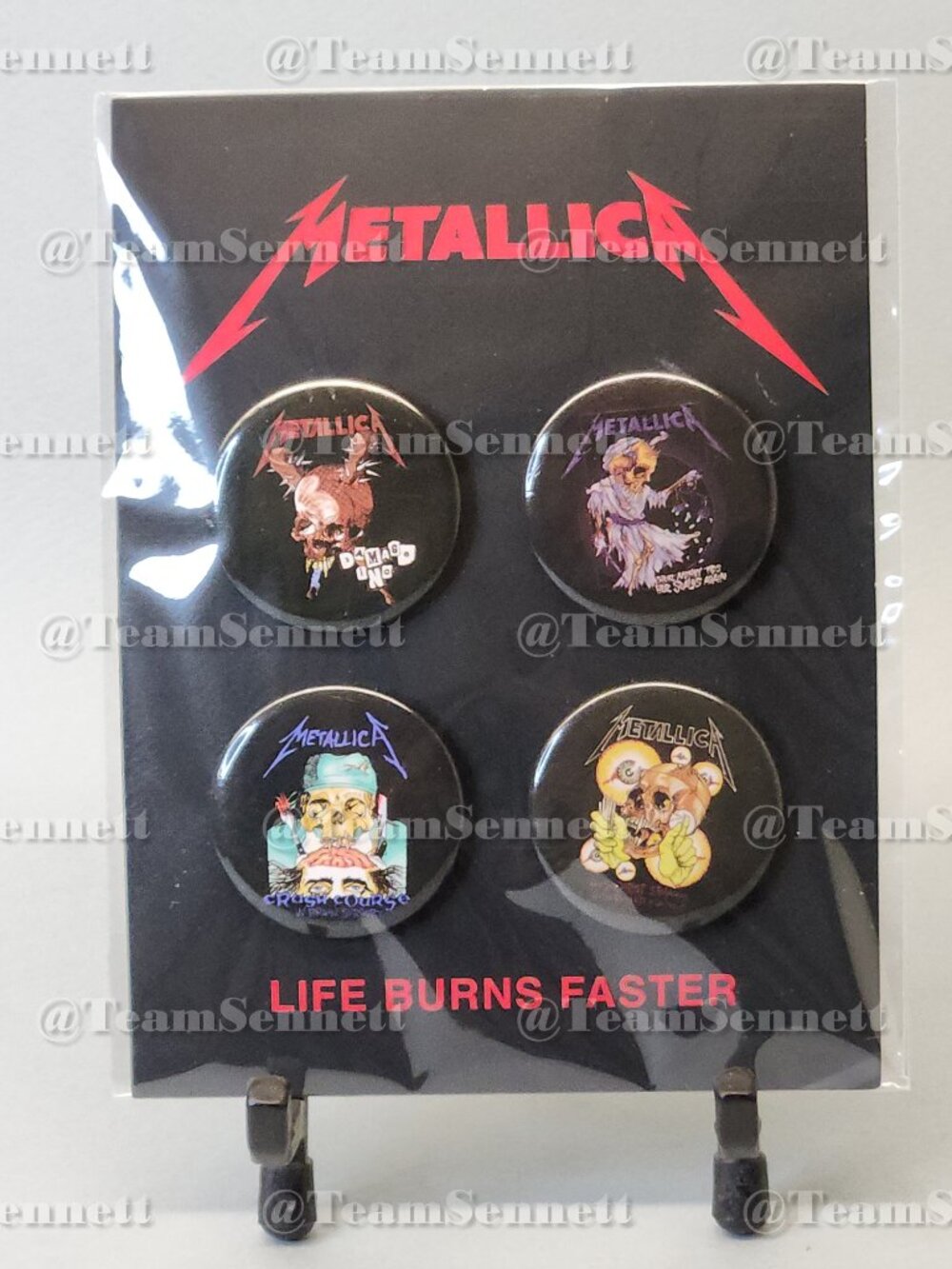 Metallica Buttons / Set of 4 / Life Burns Faster Sphere Las Vegas 2026 / 27